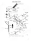 Case 680B, 680C, W7E, 680 CK exploded view of backhoe and accelerator throttle linkage components and hardware.