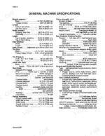 case-8570-mid-size-baler-service-manual-rac-8-99250-specs-12.webp Case 8570 Mid-Size general machine specifications table including weight, dimensions, tire pressure, and drive system data.
