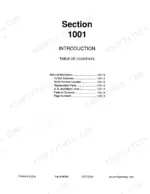 case-8820-8830-windrower-tractor-service-manual-rac-8-98071-page-5.webp Case 8820, 8830 service manual Section 1001 Introduction table of contents listing general information and serial numbers.