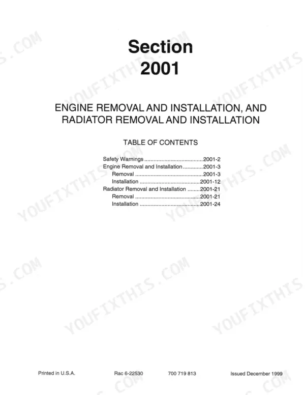 case-8860-8860hp-8870-8880-windrower-tractor-service-manual-rac-6-22460-wiring-79.webp Case 8860, 8860HP, 8870, 8880 Section 2001 table of contents for engine and radiator removal and installation procedures.