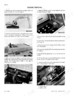 case-9030-excavator-service-manual-7-44860-procedures-22.webp Case 9030 engine removal procedure steps, including battery access, radiator draining, and fuel hose disconnection diagrams.
