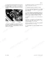 case-9030-excavator-service-manual-7-44860-procedures-23.webp Case 9030 engine removal procedure steps 12-21, including fuel injection pump throttle cable and hydraulic pump disconnection.