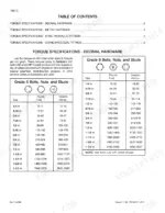 case-9030-excavator-service-manual-7-44860-torque-6.webp Case 9030 torque specification tables for Grade 5 and Grade 8 decimal hardware, bolts, nuts, and studs.