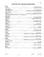 case-9040-excavator-service-manual-7-46360-specs-13.webp Case 9040 service manual page showing fluid capacities and lubricant specifications for engine, hydraulic, and drivetrain systems.