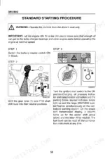case-cs100-variants-high-tech-tractor-operator-manual-sva-6-28490-operations-65.webp Case CS100, CS110, CS120, CS130, CS150 standard starting procedure, gear lever, PTO shaft, and ignition switch operation guide.