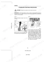 case-cs110-cs120-cs130-cs150-tractor-operator-manual-sva-6-21220-operations-66.webp Case CS110, CS120, CS130, CS150 standard starting procedure, gear lever, PTO shaft, and ignition switch operation steps.