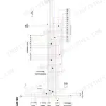 Case IH Farmall 55JXM, 65JXM, 75JXM electrical wiring diagram for main harness and connectors.