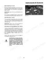case-ih-9150-tractor-operator-manual-9-12620-operations-49.webp Case IH 9150 instruments and controls showing clutch, brake pedals, and differential lock switch operation.