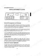 case-ih-9310-9330-tractor-operator-manual-9-26030-controls-17.webp Case IH 9310, 9330 digital instrument cluster diagram, indicator lamps, audible alarm, and calibration overview.