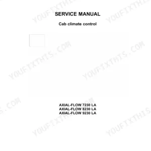 Case IH Axial-Flow 7230, 8230, 9230 service manual, Cab climate control section title page (page 1094)