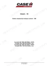 case-ih-farmall-40c-50c-service-manual-page-160-1.webp Case IH Farmall 40C 50C service manual, Clutch section divider, clutch mechanical release control (page 160)