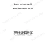 Case IH Farmall 40C 50C service manual, Brakes and controls section divider, parking brake and parking lock (page 596)