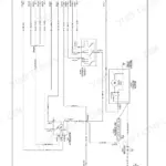 Case IH Farmall 45A, Farmall 55A electrical schematic showing starter motor, alternator, battery, and starter switch wiring.