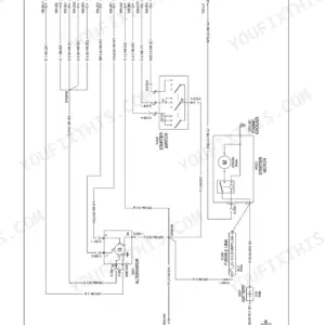 Case IH Farmall 45A, Farmall 55A electrical schematic showing starter motor, alternator, battery, and starter switch wiring.