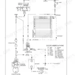 Case IH Farmall 45A, Farmall 55A wiring diagram for the charging circuit, including alternator, starter, and instrument panel.