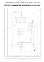 Case IH Farmall 45A, Farmall 55A wiring diagram for the charging circuit, including alternator, starter motor, and battery.