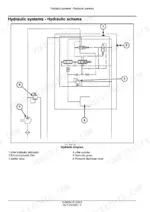 case-ih-farmall-55a-65a-75a-tractor-service-manual-51489994-hydraulic-diagram-345.webp Case IH Farmall 55A, 65A, 75A hydraulic system schema showing pump, lifter distributor, and safety valve components.