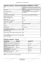 case-ih-farmall-55a-65a-75a-tractor-service-manual-51489994-specifications-342.webp Case IH Farmall 55A, 65A, 75A hydraulic lifter specifications table and torque settings for transmission and lifter housing bolts.