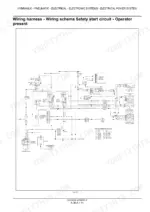 case-ih-farmall-75a-tractor-service-manual-84332654-wiring-145.webp Case IH Farmall 75A wiring diagram for operator presence safety start circuit, including relays, switches, and starter solenoid.