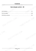 case-ih-farmall-75c-115c-service-manual-cab-climate-control-1365.webp Case IH Farmall 75C-115C service manual contents page for section 50 Cab climate control: heating, ventilation, air conditioning