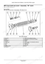 case-ih-magnum-180-190-210-225-service-manual-4wd-steering-and-brakes-2389-1.webp Case IH Magnum 180, 190, 210 MFD input shaft and M clutch assembly exploded view with numbered parts list
