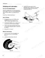 cc174453-b4-maintenance-24 Ford LS25-12.5G, 9861897: Greasing and lubrication procedures, front wheel, axle pivot, and pedal maintenance diagrams.