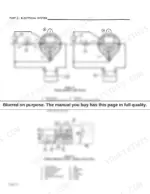 cd5aebe3-b-wiring-116 Ford 6500, 7500 electrical system diagrams showing charge indicator light circuit and voltage regulator battery current flow.