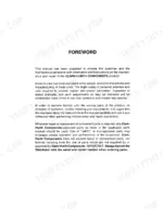 clark-c500-series-lift-truck-service-manual-torque-125.webp Clark C500 Y180-Y350 service manual foreword page detailing maintenance, repair instructions, and component part usage.