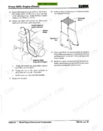 clark-cgc-40-variants-lift-truck-service-manual-wiring-112.webp Clark CGC 40-70, CGP 40-70 diesel engine service manual: battery cable installation and overhead guard assembly procedures.