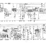 Clark CMP50/60/70 electrical wiring circuit diagram showing battery, fuses, EGS unit, and radio components.