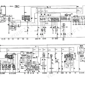 Clark CMP50/60/70 electrical wiring circuit diagram showing battery, fuses, EGS unit, and radio components.
