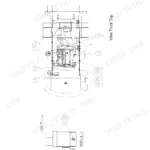 Clark CQ20, CQ25, CQ30 electrical system top view diagram showing component locations and Detail A.