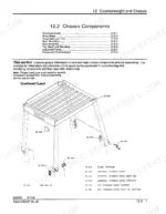 clark-gcs-variants-forklift-truck-service-manual-sm520-chassis-parts-843.webp Clark GCS, GPS Series manual: Overhead guard exploded view diagram and parts list for chassis section 12.2.