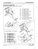 clark-gcs-variants-forklift-truck-service-manual-sm520-hydraulic-125.webp Clark GCS, GPS Series exploded view of transmission cooling lines, fittings, and parts nomenclature.