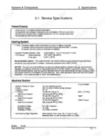 clark-gcs-variants-forklift-truck-service-manual-sm520-specs-18.webp Clark GCS, GPS Series service manual specs for frame, cooling system, and electrical system components.
