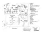 Clark GPX 35/40/50E hydraulic system circuit diagram showing main valve, tilt, lift, steering, and brake components.