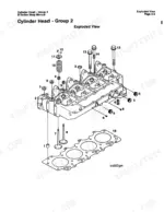 cummins-b-series-diesel-engine-shop-manual-3666017-01-exploded-view-207.webp Cummins 4BT3.9, 6BT5.9 exploded view diagram of the cylinder head assembly, valves, springs, and head gasket.
