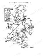 cummins-b-series-diesel-engine-shop-manual-3666017-01-exploded-view-6.webp Cummins 4BT3.9, 6BT5.9 22-Group system exploded view diagram showing engine block, crankshaft, camshaft, and component groups.