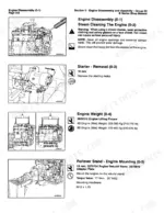 cummins-b-series-diesel-engine-shop-manual-3666017-01-procedures-38.webp Cummins 4BT3.9, 6BT5.9 engine disassembly, steam cleaning, starter removal, engine weight, and rollover stand mounting procedures.