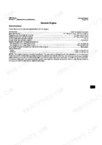 Cummins QSB4.5, QSB6.7 general engine specifications table including bore, stroke, firing order, weight, and valve clearance.
