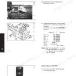Deutz BFM 1012/1013 crankcase repair procedure, exploded view, and torque specifications table.