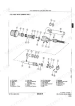 df780f6f-b2-exploded-view-43 John Deere 335, 375, 385, 435, 535 exploded view diagram of the PTO unit with shear bolt and component parts list.