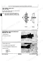df780f6f-b2-procedures-36 John Deere 335, 375, 385, 435, 535 manual: procedures for shear bolt hub driveline disassembly and correct bolt installation.