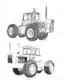 Versatile 800, 850 tractor exterior view illustrations showing the 4WD tractor body, cab, and engine compartment layout.