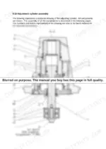 f42fcae3-b2-exploded-view-64 Wacker Neuson DPU 130 sectional diagram of the adjustment cylinder assembly with numbered component callouts.