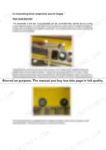 f42fcae3-b2-procedures-2 Wacker Neuson DPU 130 rear hood assembly procedure, showing receiver unit, grid installation, and rubber bumper mounting steps.