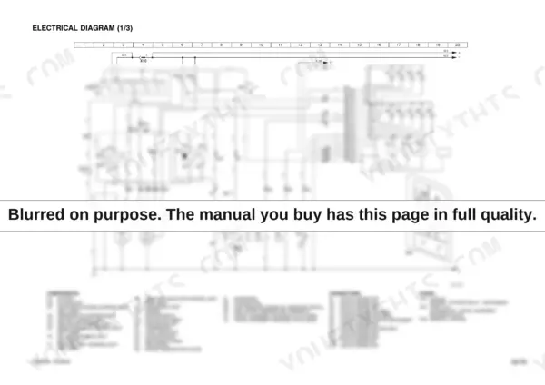 ff260ce2-b2-wiring-95 Komatsu PC35R-8, PC45R-8 electrical diagram showing battery, starter motor, instrument panel, and component legend.