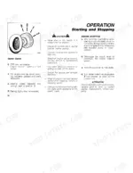 fiat-55-85-60-85-crawler-tractor-operator-manual-603-64-259-00-operations-22.webp Fiat 55-85, 60-85 starter switch diagram and engine starting and stopping operation procedures.