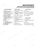 fiatagri-55-46-65-46-tractor-operator-manual-603-64-016-00r-maintenance-43.webp Fiat 55-46, 65-46 maintenance servicing schedule table for flexible, 50, 200, and 400 hour intervals.