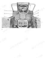 fiatagri-55-90-60-90-tractor-operator-manual-603-64-039-00-operations-20.webp Fiat 55-90, 60-90 tractor operator station diagram showing numbered controls, steering wheel, and seat layout.